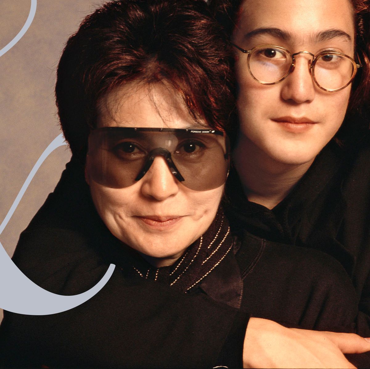 Yoko Ono and Sean Lennon Interview - Yoko Ono Poses With Sean Lennon