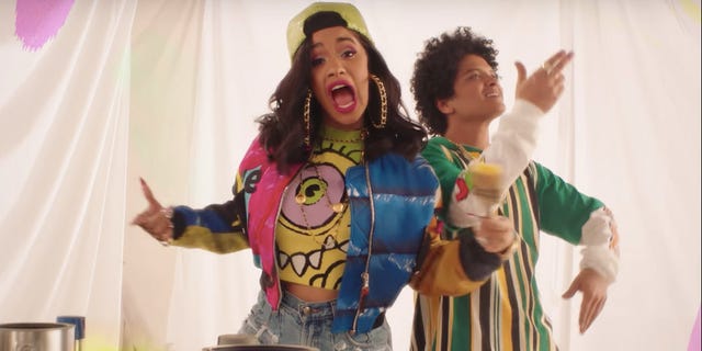 Watch Bruno Mars and Cardi B's 