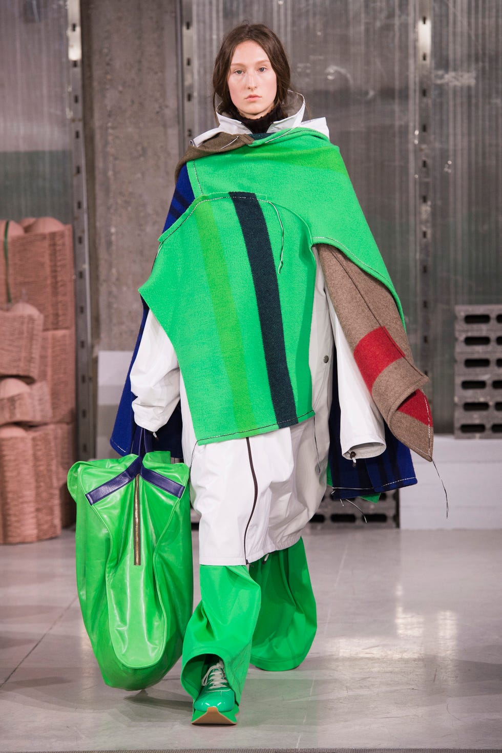 Green, Clothing, Fashion, Outerwear, Costume, Street fashion, Fashion design, Trousers, Sleeve, 