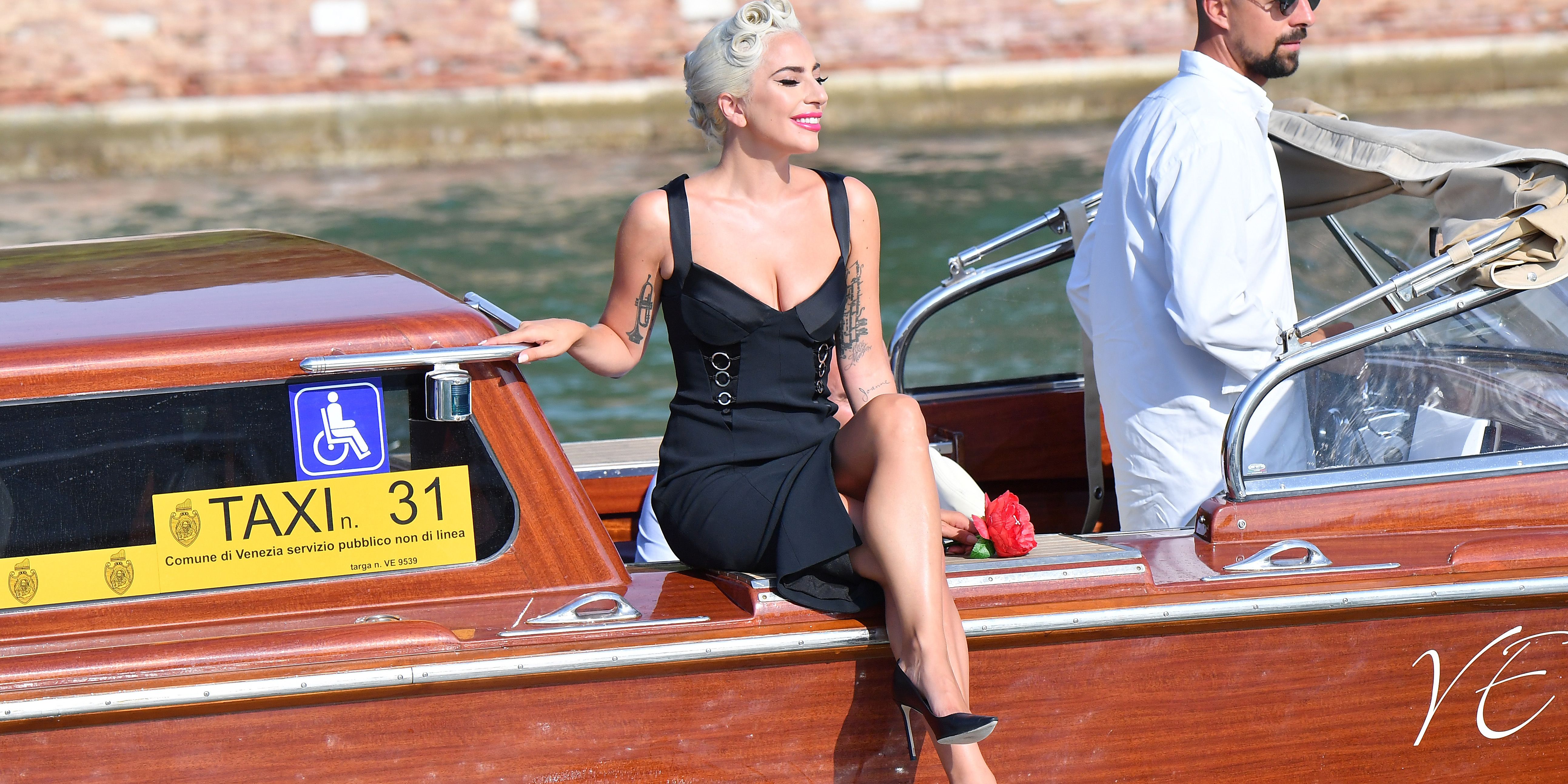 Lady Gaga's Boat Ride to Venice Film Festival Was An Inspiring Level of  Extra