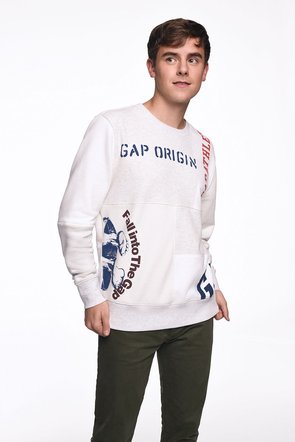 Gap logo online remix hoodie