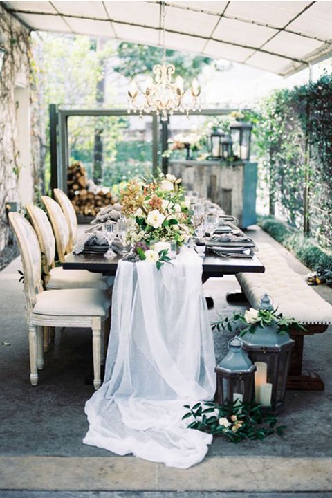 Photograph, White, Furniture, Green, Table, Chair, Floral design, Dress, Room, Flower Arranging, 