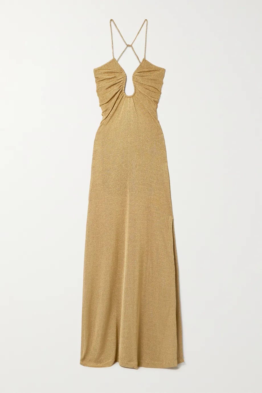 fendi gold dress