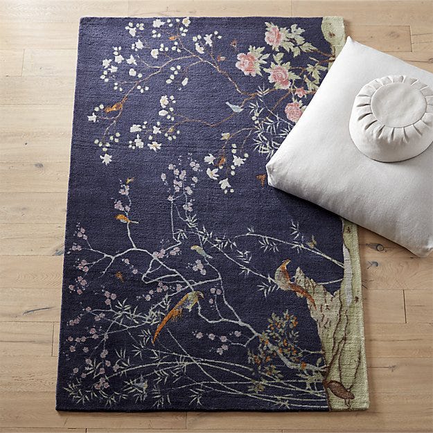 Leaf, Textile, Pattern, Design, Tree, Beige, Branch, Rectangle, Floor, Flooring, 