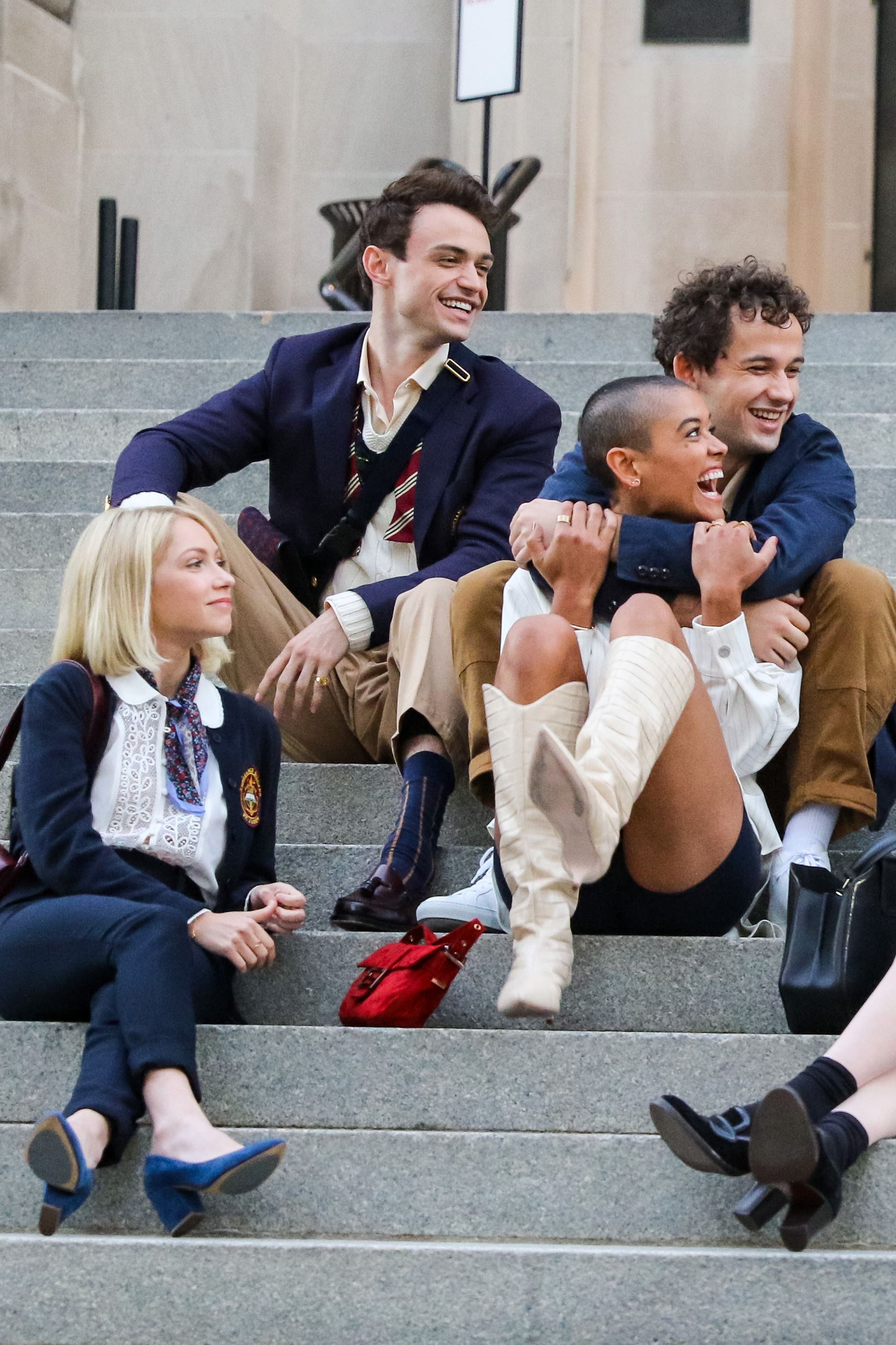 New Behind the Scenes Photos From The 'Gossip Girl' Reboot - 2022