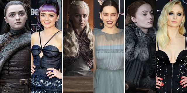 The cast of Game of Thrones from the first episode to today
