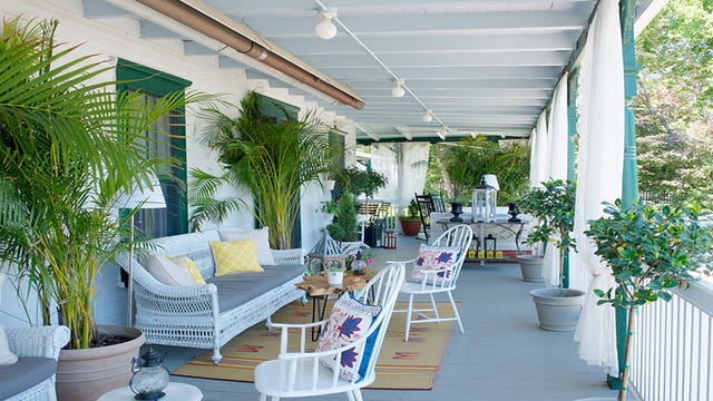 Property, Building, Porch, Patio, Real estate, Interior design, Balcony, Room, Furniture, House, 