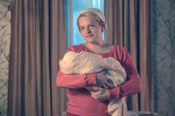 Head, Shoulder, Wool, Blond, Textile, Knitting, Sitting, Room, Smile, Scarf, 