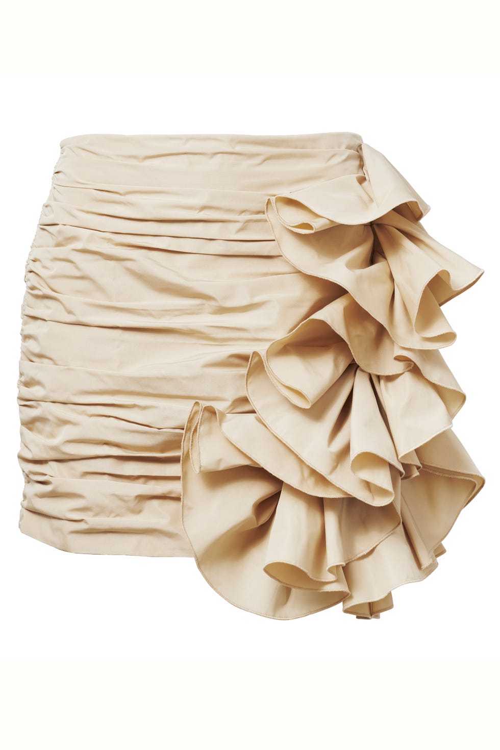 Clothing, Beige, Fashion, Textile, Ruffle, Dress, Fashion accessory, 