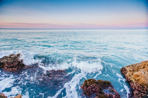 Body of water, Sky, Sea, Ocean, Water, Blue, Wave, Coast, Nature, Shore, 