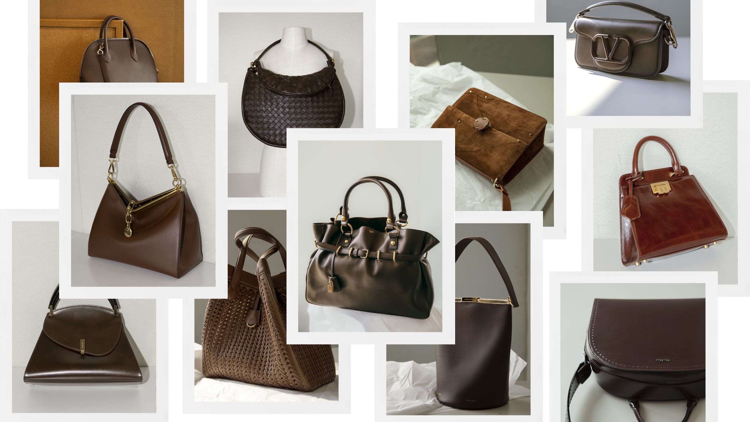 Amazon.com: Downupdown Vintage Women Handbags and Purse Set Multicolor  Patchwork Tote Bags Handmade Soft Leather Shoulder Bag Zipper Wallet 2 Pcs - Brown : Clothing, Shoes & Jewelry