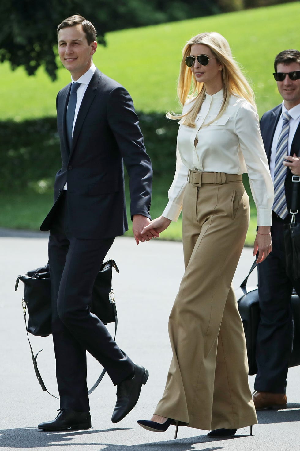 President Trump Departs White House For Camp David