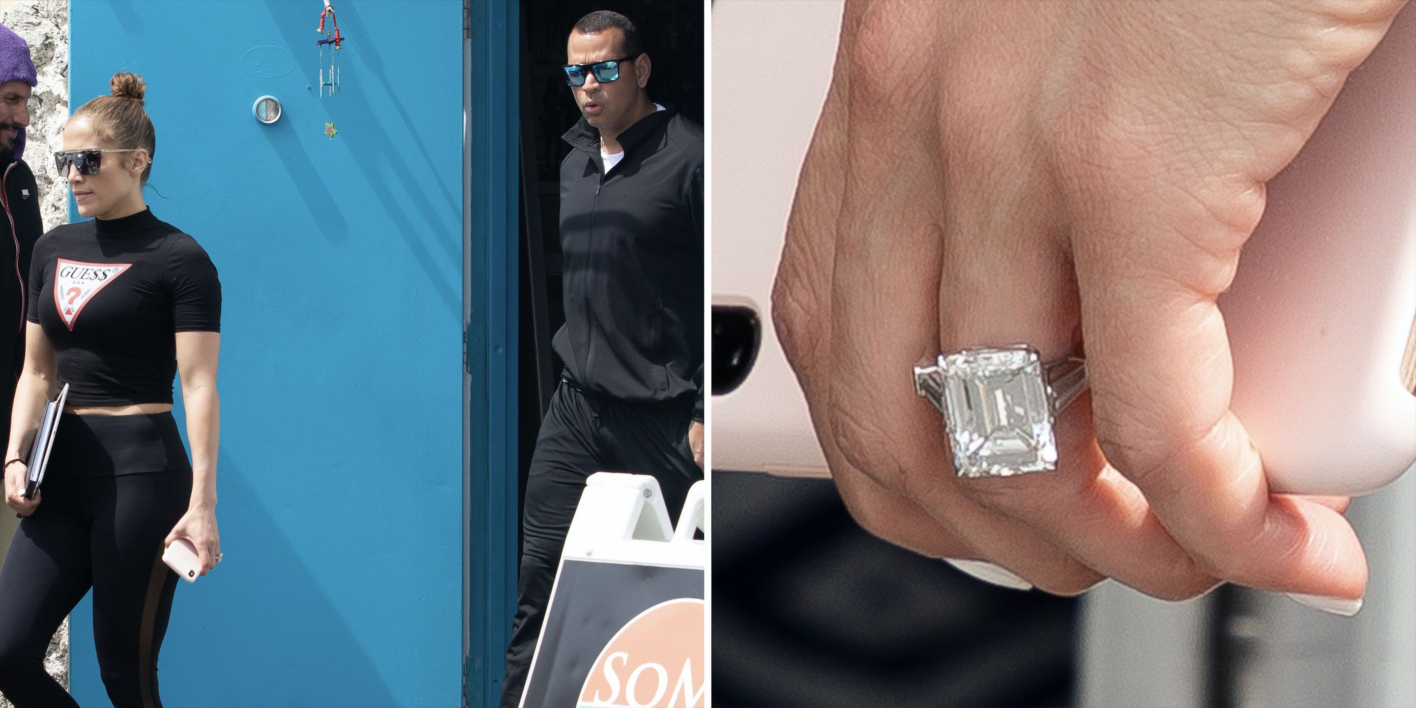 Picture of jennifer 2025 lopez's engagement ring