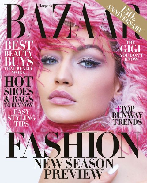 Magazine, Hair, Face, Pink, Eyebrow, Beauty, Lip, Publication, Cheek, Hair coloring, 