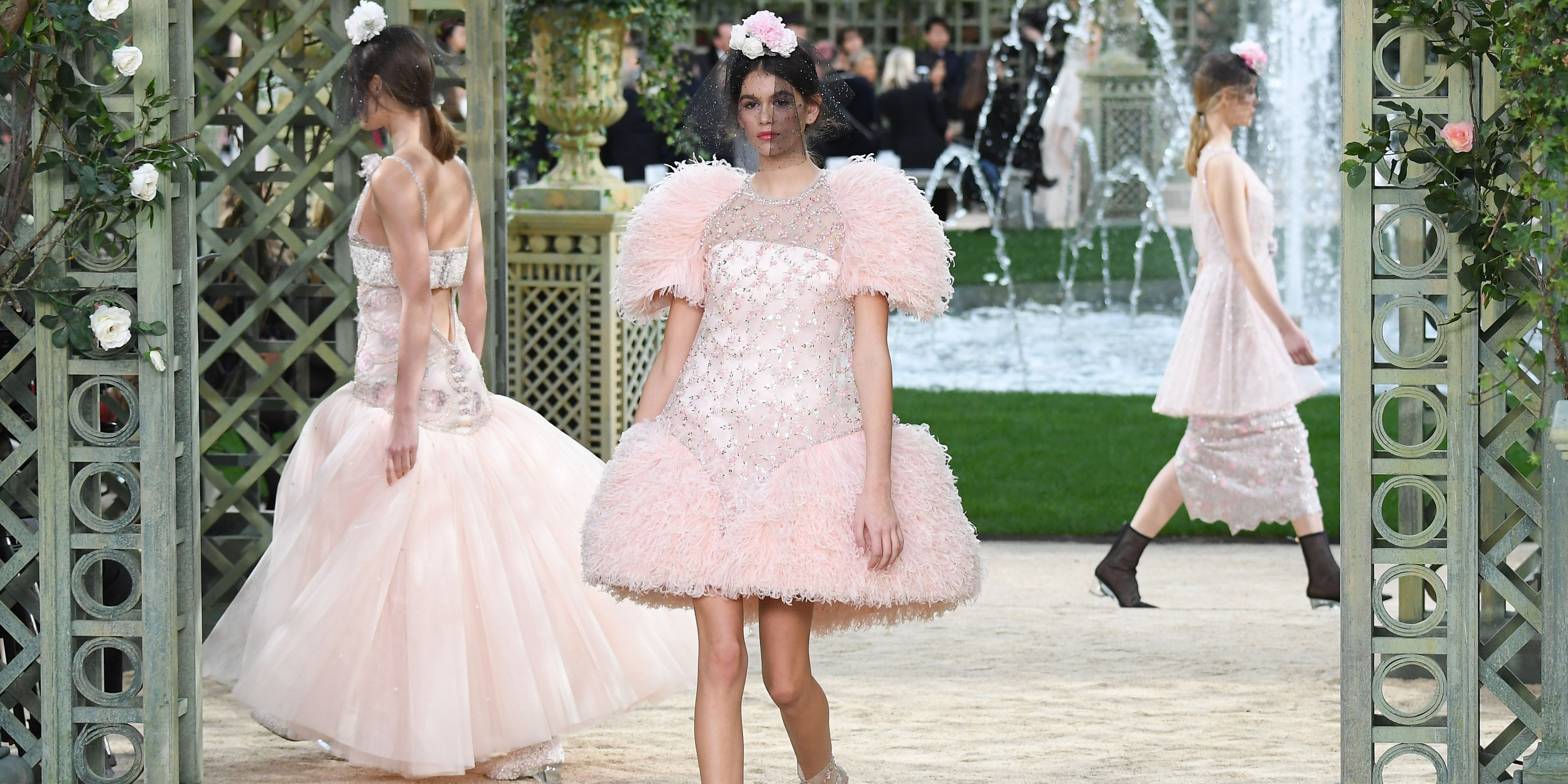 Kaia Gerber Walks First Couture Show at Chanel Couture Spring 2018 - Chanel  Couture Spring 2018 Show Paris