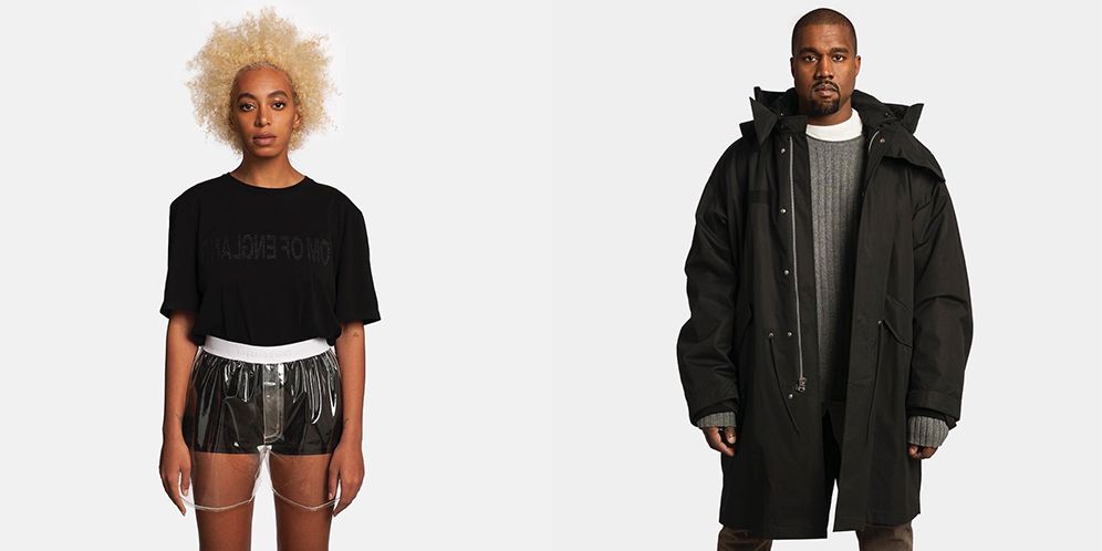 Kanye West and Solange Knowles Helmut Lang Photo Project - Kanye