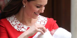 Kate Middleton with new baby