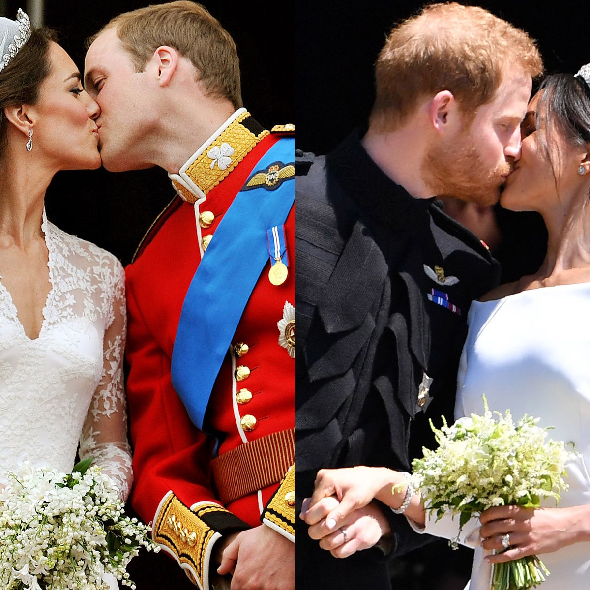 Markle & Kate Middleton Wedding Comparison Photos