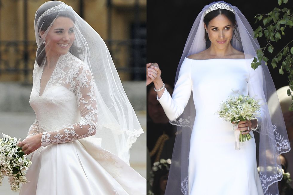 Meghan Markle & Kate Middleton Wedding Comparison Photos