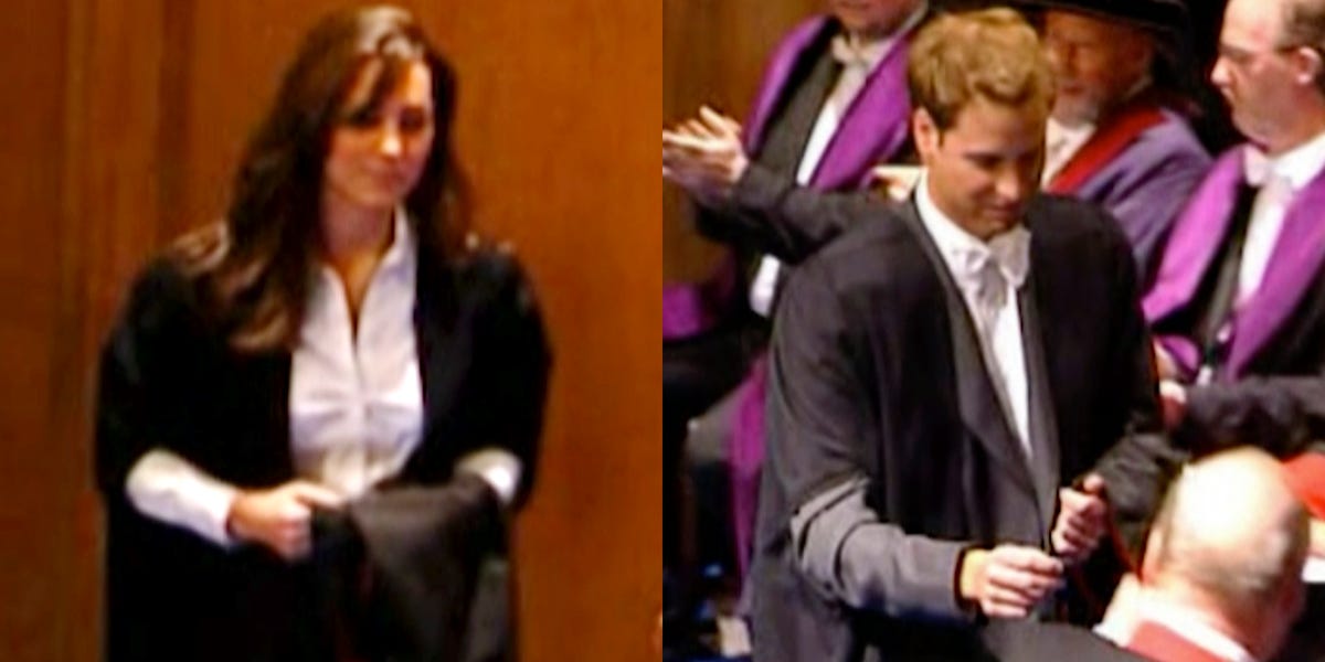 See Kate Middleton And Prince Williams College Graduation Video 8705