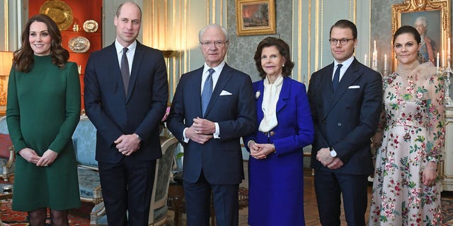 Kate Middleton in green suit for meeting with Norwegian royals