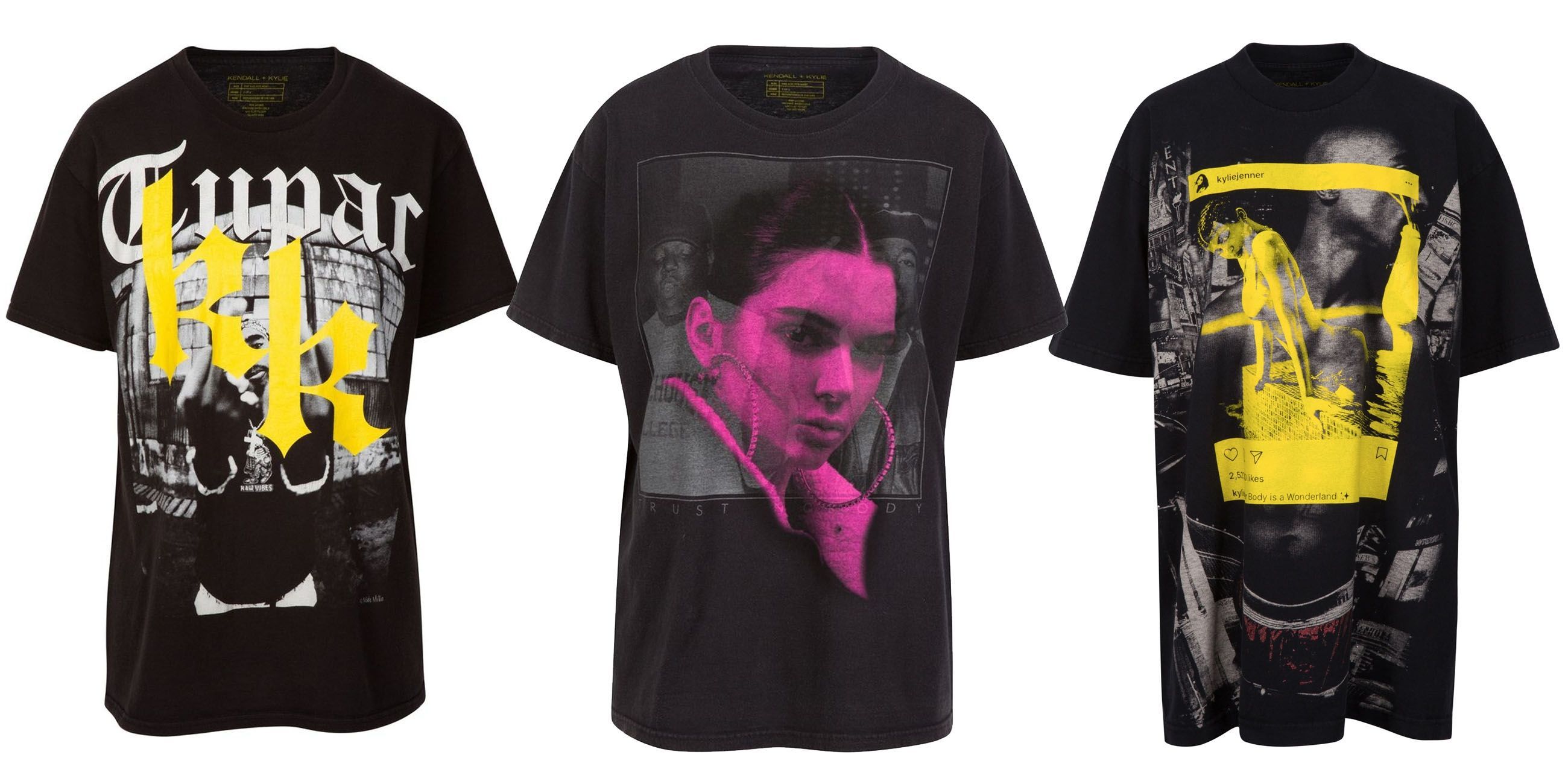 Kendall and Kylie Tupac and Biggie T-Shirts - Kendall and Jenner Vintage Band T-Shirts Controversy
