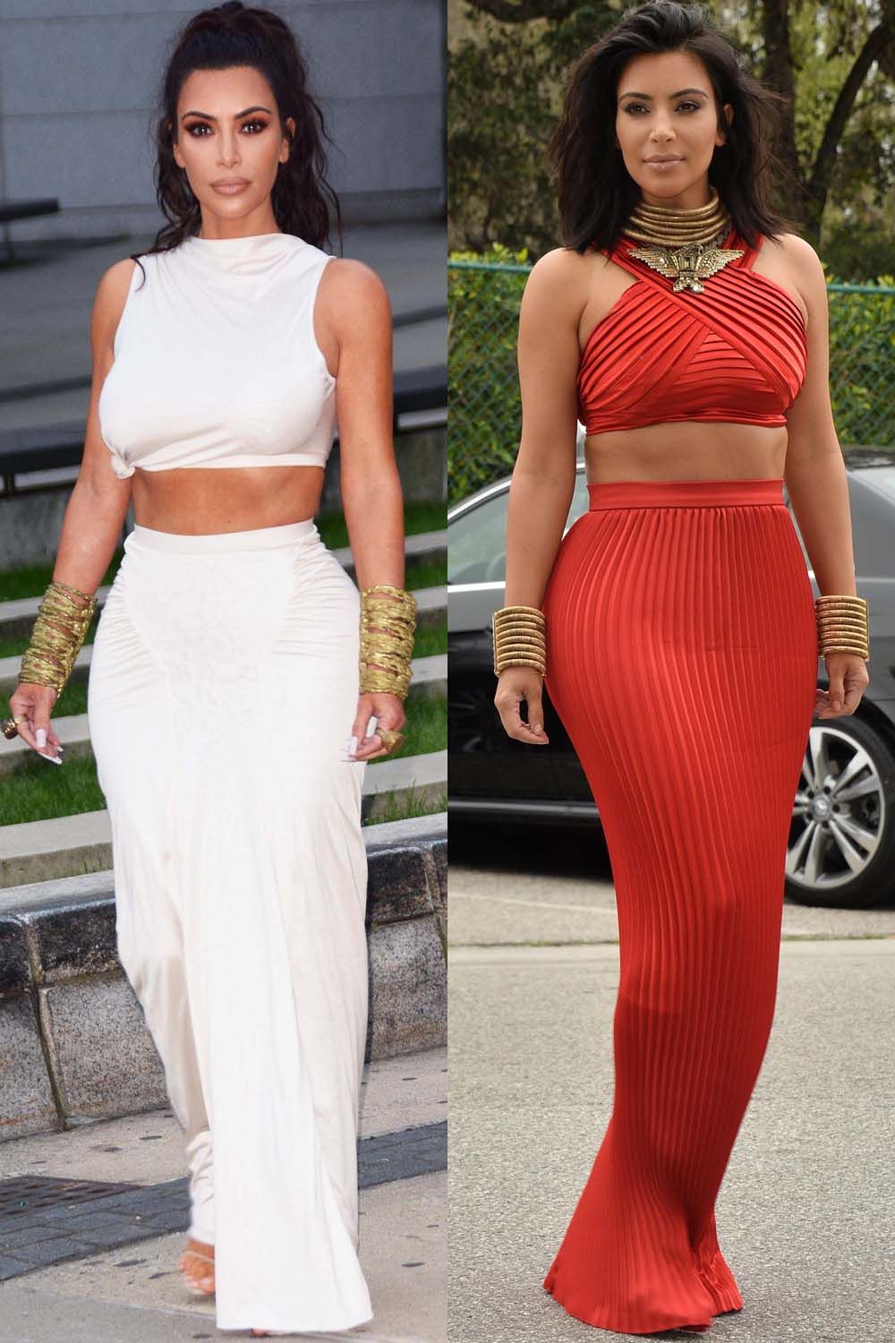 Kim kardashian outlet two piece outfit