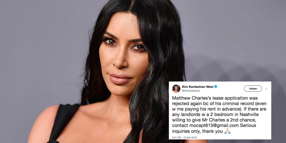 Kim Kardashian Offered to Pay Former Inmate's Rent and He Was Still ...