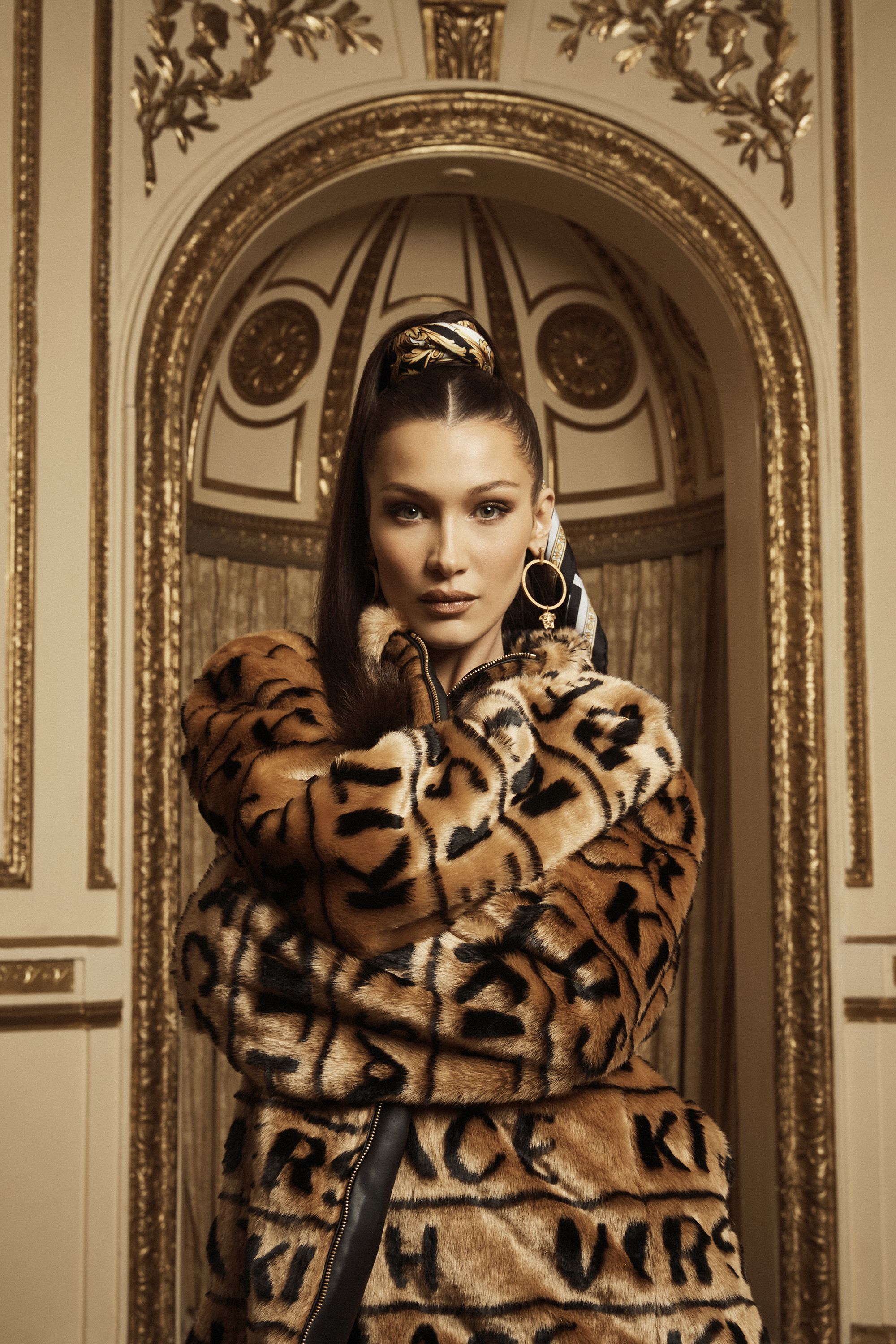 Bella Hadid Models Kiths Latest Collaboration With Versace