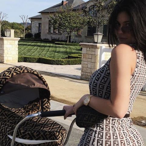 Kylie Jenner's Daughter Stormi Rides in a Fendi Inglesina Stroller!