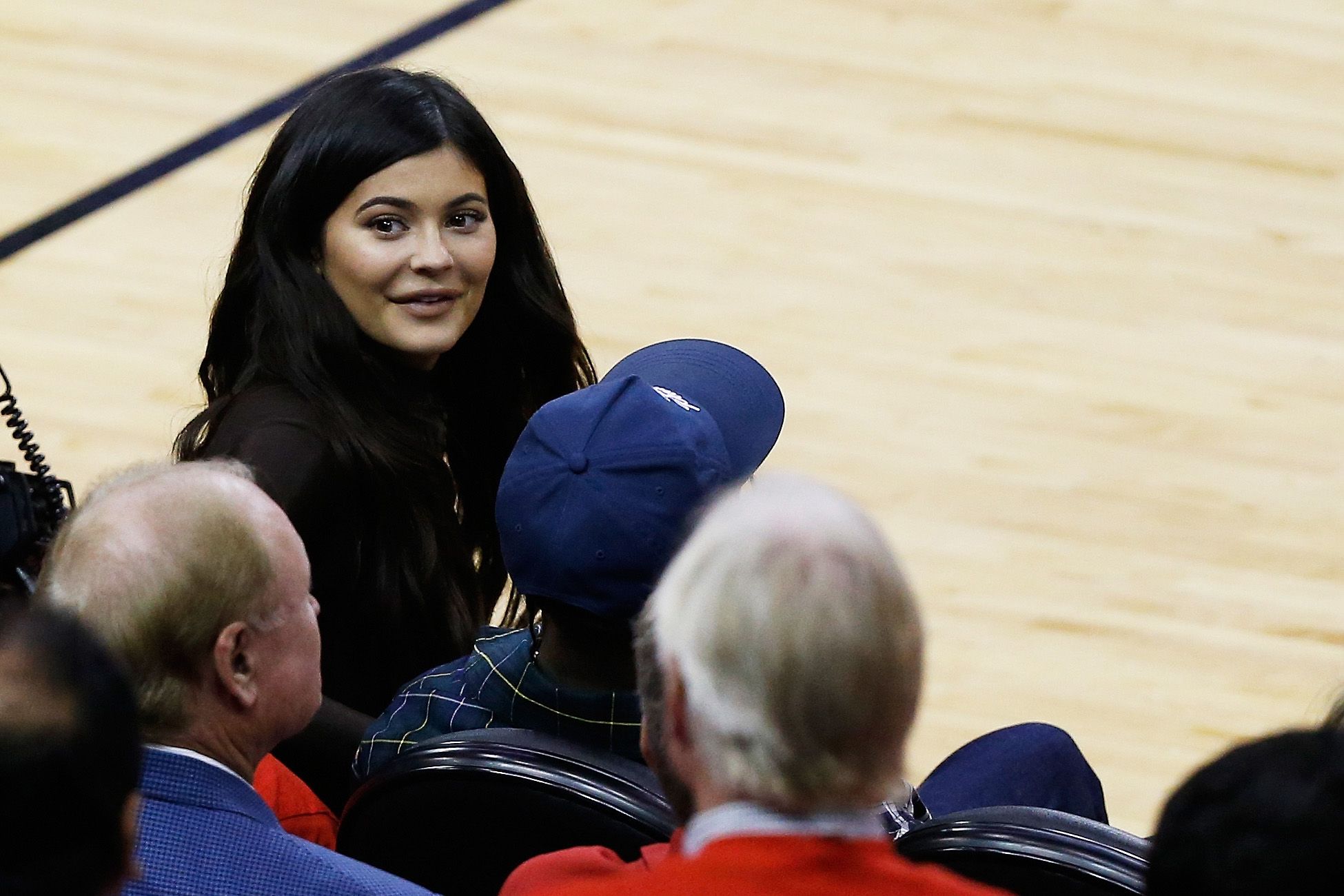 Kylie Jenner & Travis Scott Rooted for Khloe's Ex-BF at Rockets Game