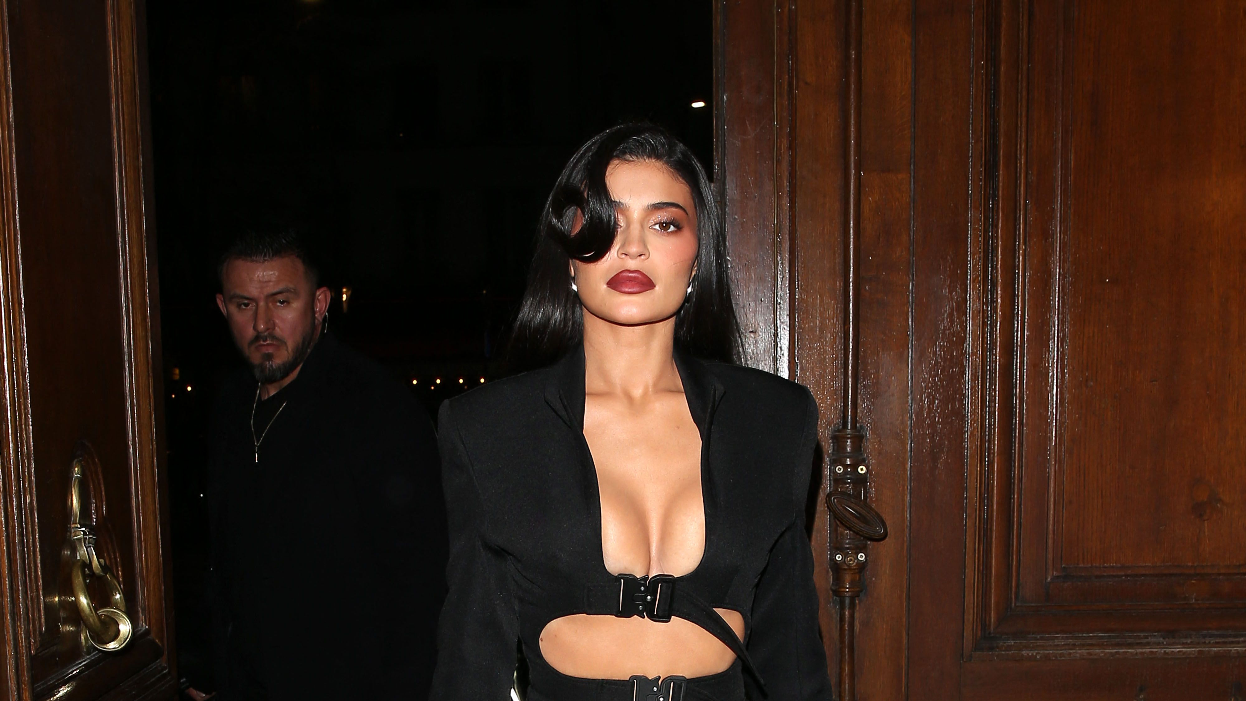 Kylie Jenner closed out Couture Week in her underwear