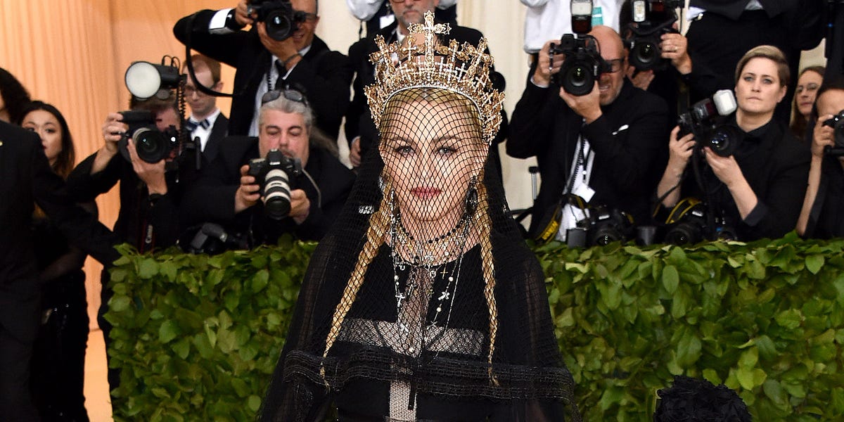 Madonna Channels an 'Immaculate Goth Queen' at the 2018 Met Gala