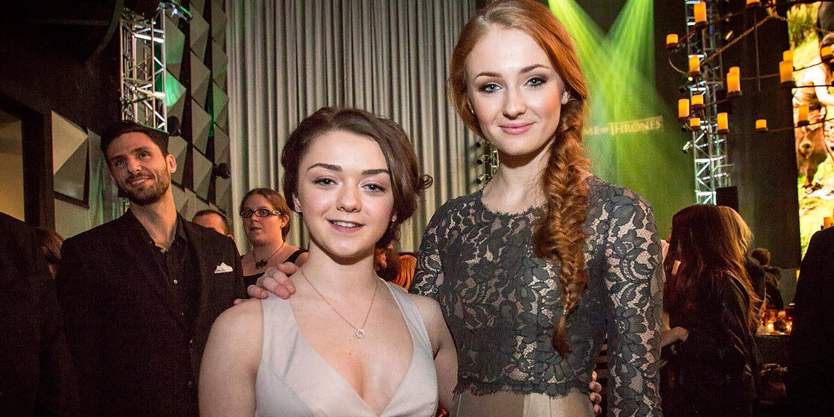 Video player poster image. preview for Maisie Williams and Sophie Turner’s ...