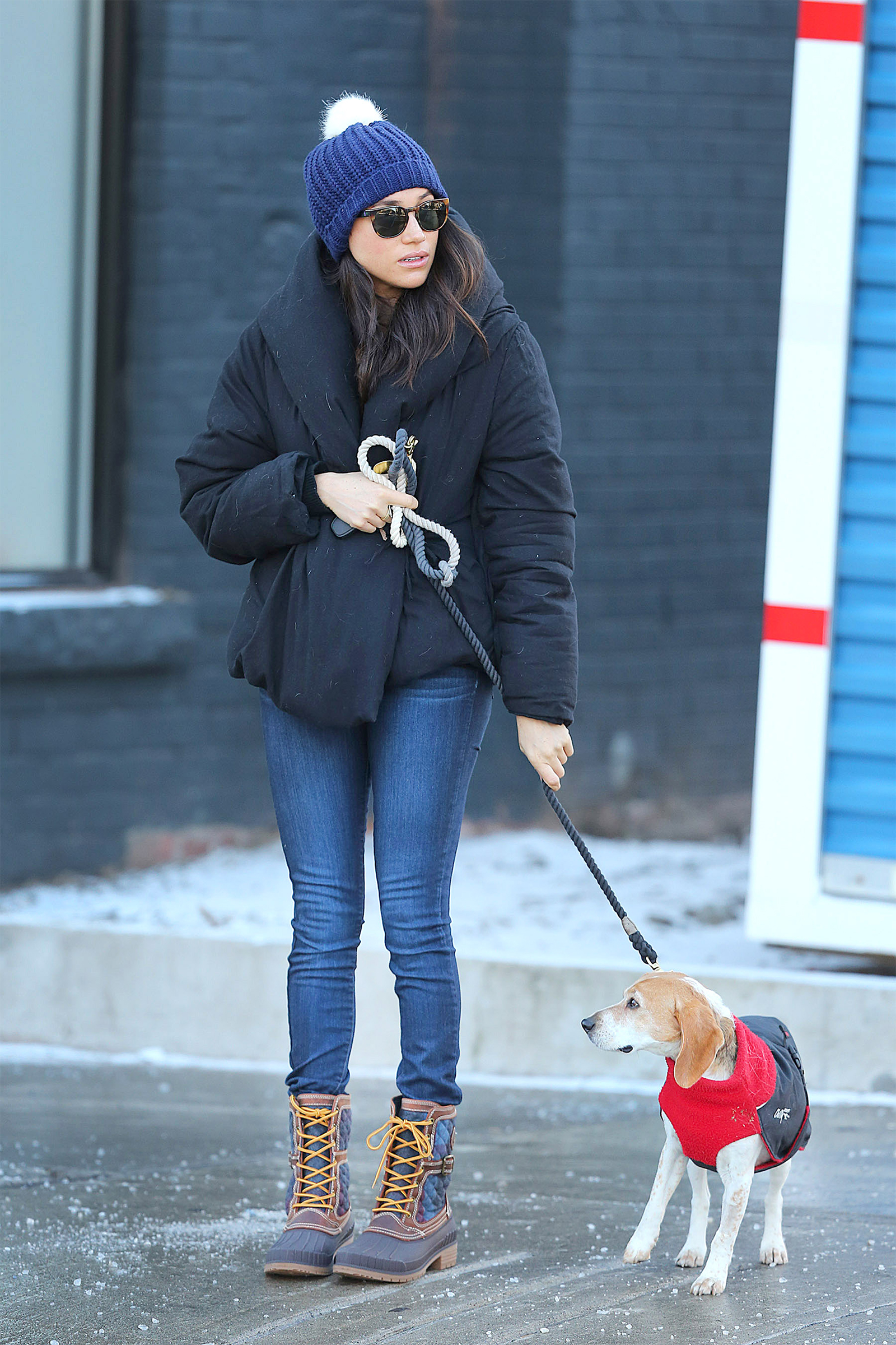 dog walking outfit winter