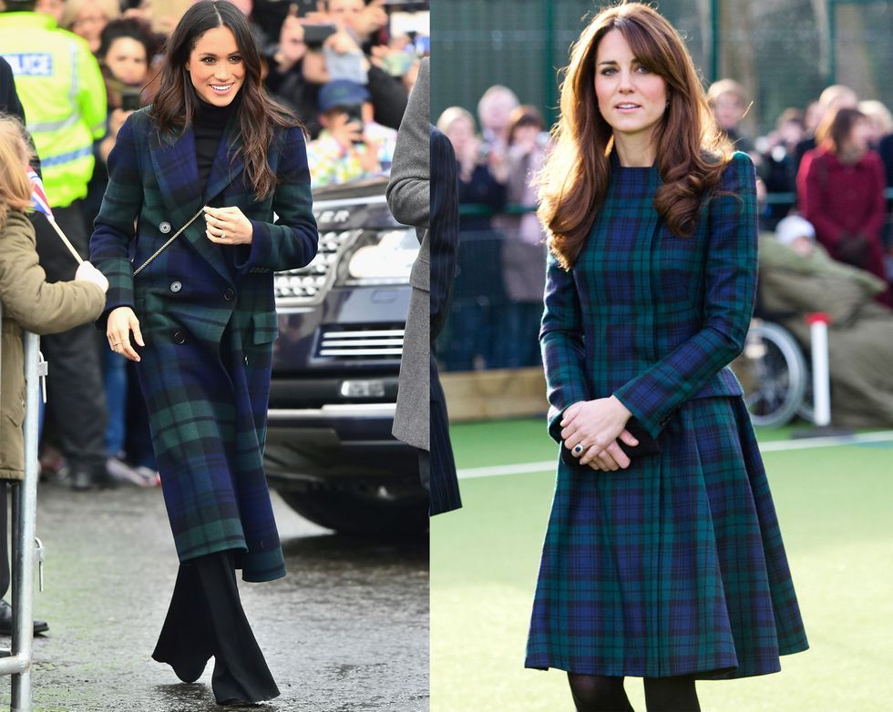 Meghan markle 2024 check coat