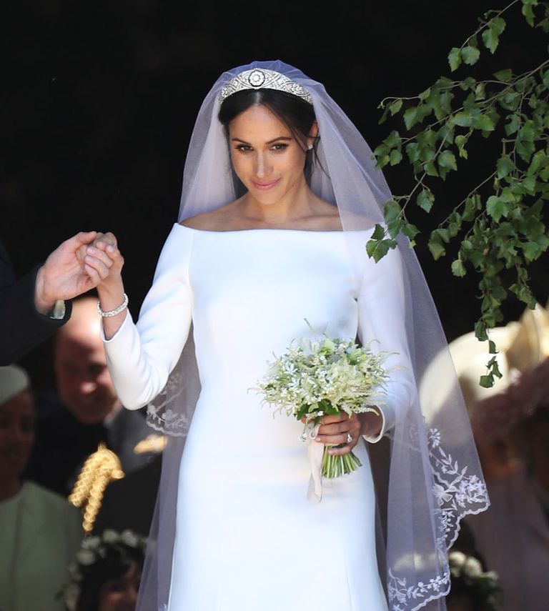 Loved Meghan Markles royal wedding gown Heres how to recreate her bridal  look  VOGUE India
