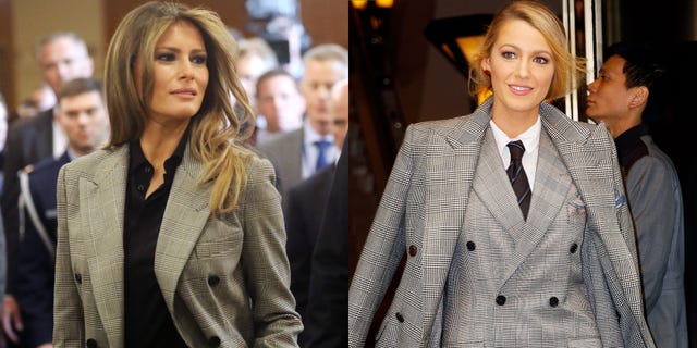 Blake Lively and Melania Trump Wore The Same Ralph Lauren Suit - Blake ...