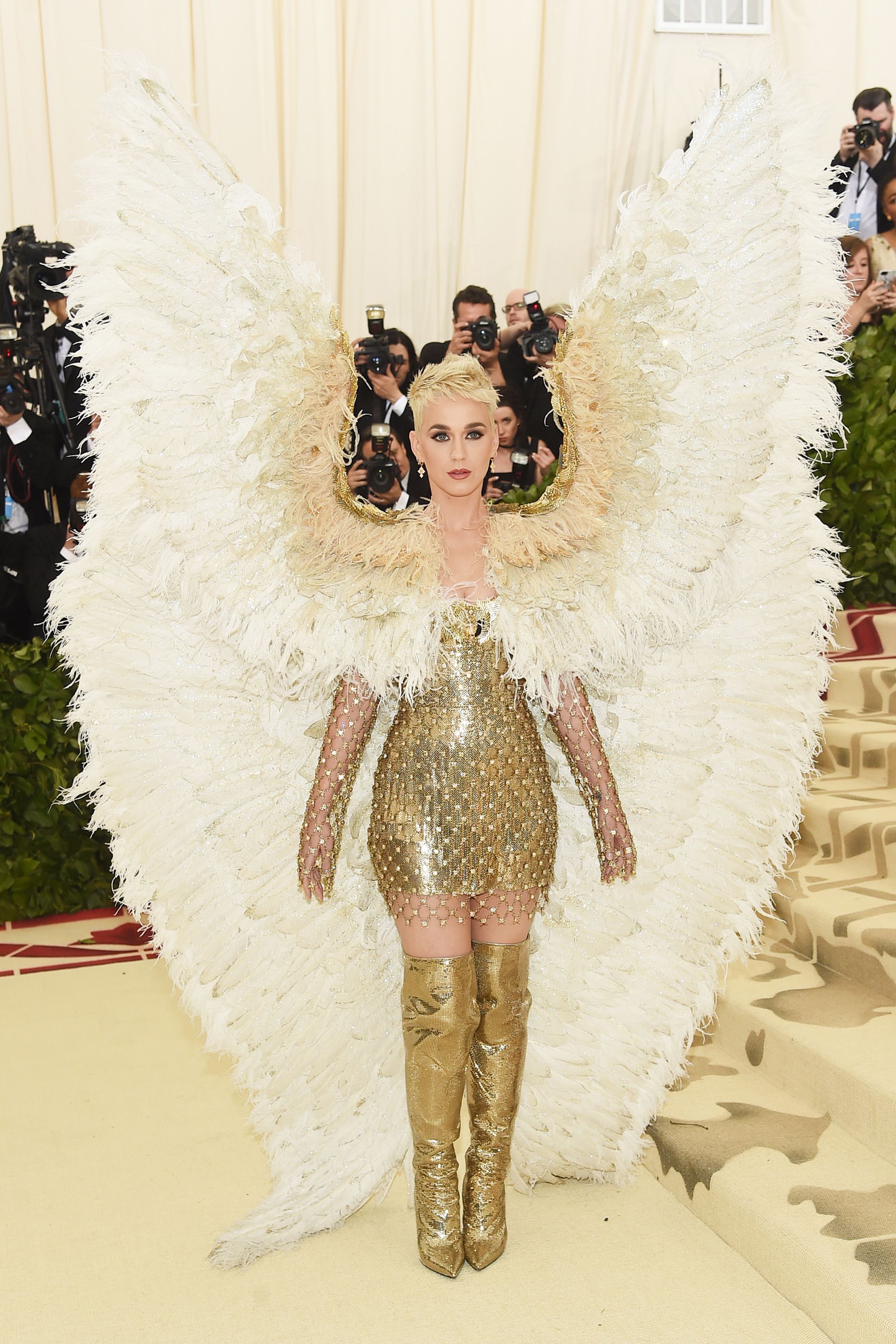 Katy Perry Wore Angel Wings to the Met Gala 2018 Red Carpet