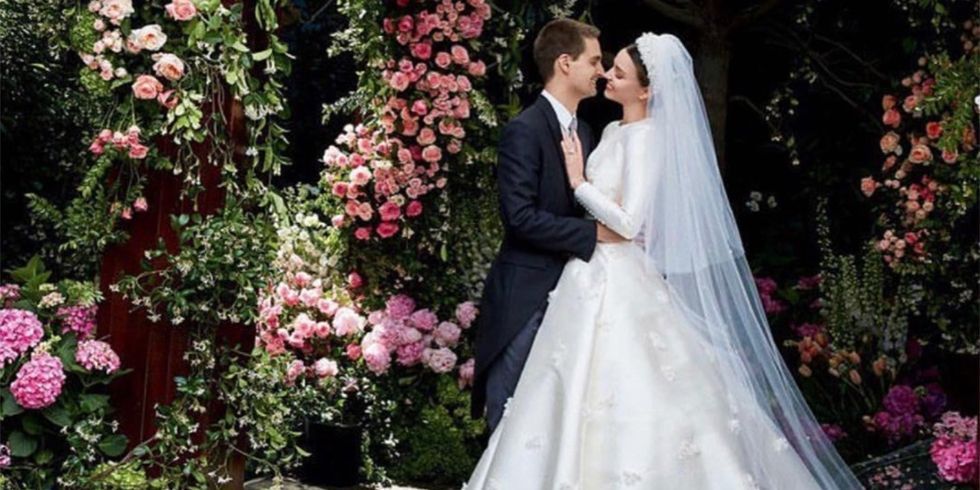 Miranda Kerrs Wedding Dress An Exclusive Look at Her Custom Dior Haute  Couture Gown  Vogue