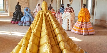 Yellow, Outerwear, Tradition, Dress, Costume design, 