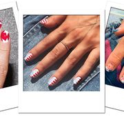 Nail, Finger, Manicure, Nail care, Nail polish, Cosmetics, Hand, Ring, Material property, Engagement ring, 