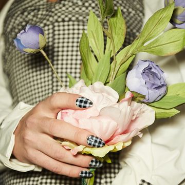 Photograph, Hand, Plant, Finger, Flower, Bouquet, Floristry, Floral design, Fashion accessory, Wildflower, 