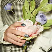 Photograph, Hand, Plant, Finger, Flower, Bouquet, Floristry, Floral design, Fashion accessory, Wildflower, 