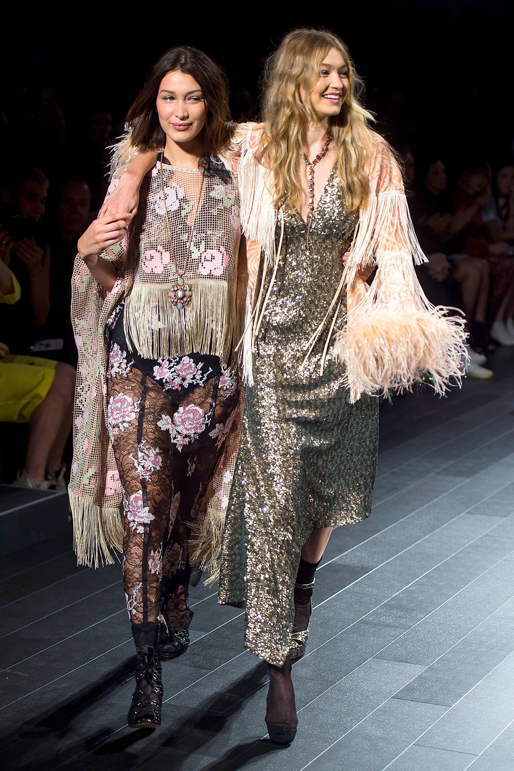 Rihanna brings Gigi and Bella Hadid to Fenty Puma Fall show during NY  Fashion Week