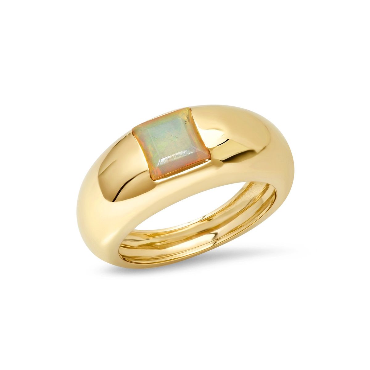 Certified Oval Shape Opal Gemstone Ring - Shraddha Shree Gems