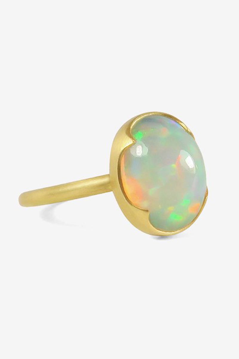 Opal Ring with Opal Stone Astrological