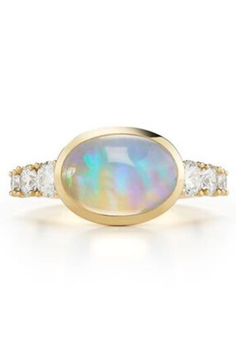 Gemstone, Fashion accessory, Jewellery, Opal, Body jewelry, Ring, Aqua, Yellow, Engagement ring, Turquoise, 