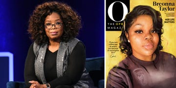 left, oprah winfrey right, o mag cover