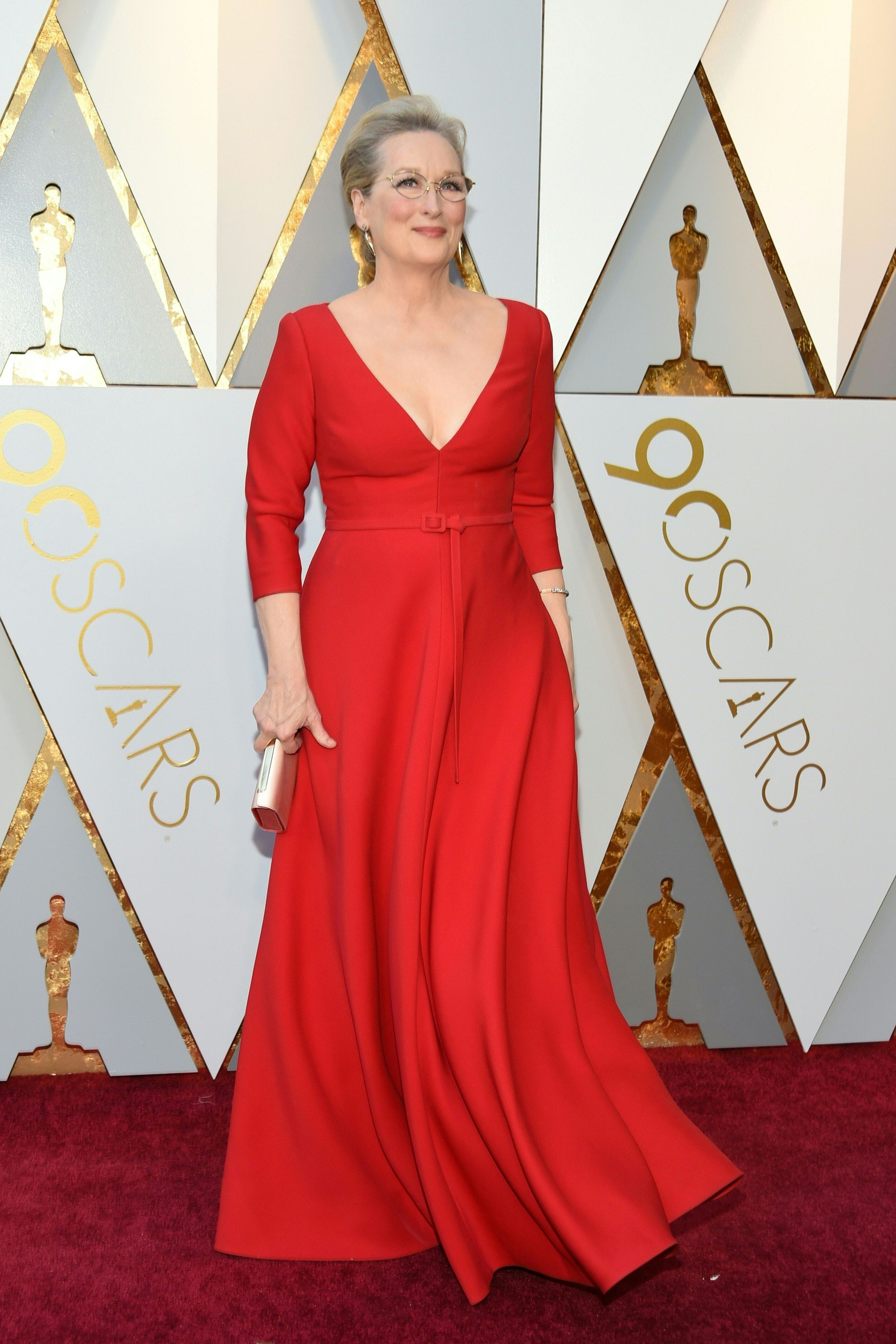 Meryl streep outlet red dress